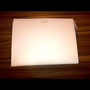 Henri Bendel W 57th White Clutch Cosmetic Bag